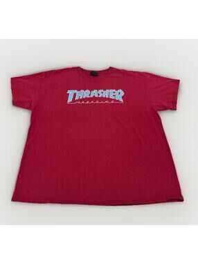 Unisex Thrasher Magazine Melon/red And Blue Graphic T Shirt